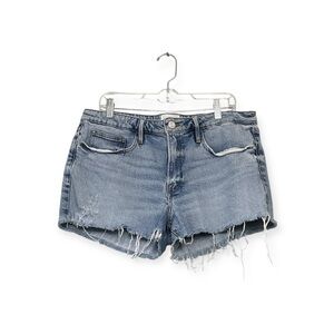 Women’s Frame Le Grand Garçon distressed cutoff Jean shorts, size 31